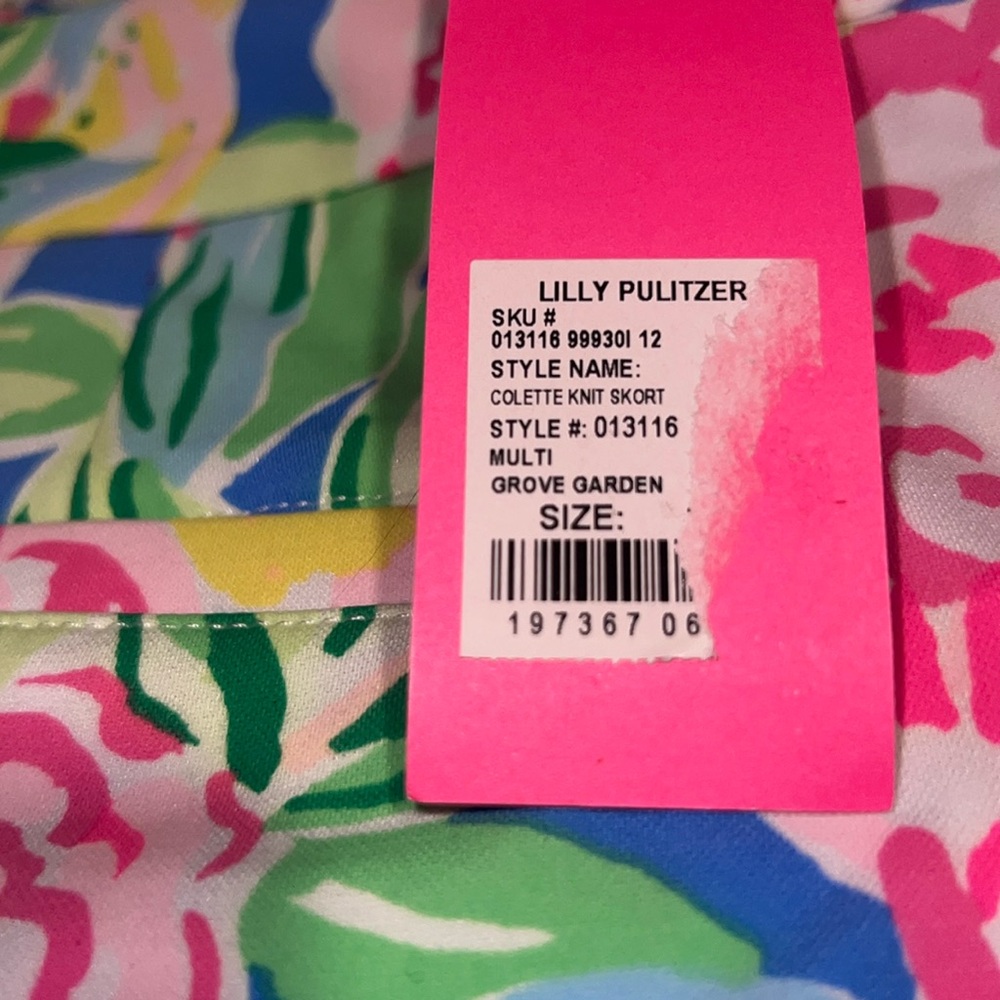Lilly Pulitzer Vibrant Floral Mini Skirt - Pink, Blue, Green - Picture 5 of 5